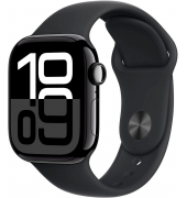 Watch Series 10 42 mm Aluminium (GPS+Cellular) Sportarmband ML  schwarz, diamantschwarz
