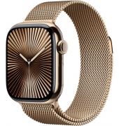 Watch Series 10 42 mm Titan (GPS+Cellular) Milanaise Armband SM  gold