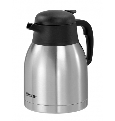 Isolierkanne 1,4L-ST Edelstahlschwarz 1,4 l