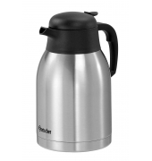 Isolierkanne 190116, edelstahl/schwarz, 2 Liter