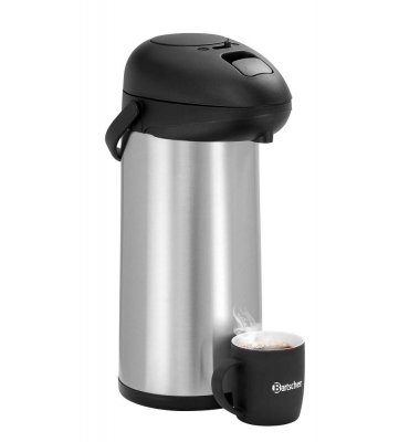Isolierkanne 5L schwarz, silber 5,0 l