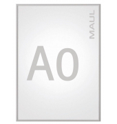 Plakat-Klapprahmen MAULstandard, 6604008, silber, A0, 25mm Profil, Aluminiumrahmen
