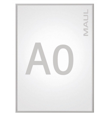Plakat-Klapprahmen Standard silber A0 mit Antireflexfolie