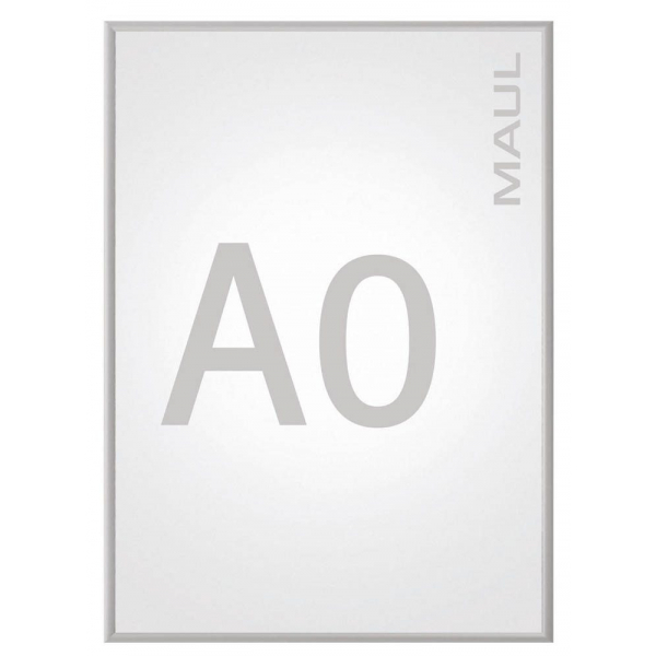 4002390054041 - Plakat-Klapprahmen Standard silber A0 mit Antireflexfolie 4002390054041 Maul