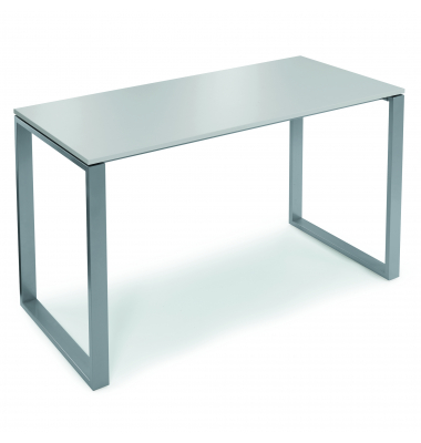 Stehtisch Celsus 110cm (H), 160x80cm (BxT), rechteckig, lichtgrau / silber
