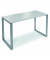 Stehtisch Celsus 110cm (H), 160x80cm (BxT), rechteckig, lichtgrau / silber