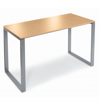 Stehtisch Celsus 110cm (H), 160x80cm (BxT), rechteckig, buche / silber