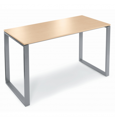 Stehtisch Celsus 810076779 110cm (H), 160x80cm (BxT), rechteckig, ahorn / silber