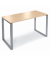 Stehtisch Celsus 810076779 110cm (H), 160x80cm (BxT), rechteckig, ahorn / silber