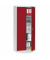 Stahlschrank 820202030, abschlie&szlig;bar, 5 OH, rubinrot/lichtgrau, 92x195x42cm (BxHxT)