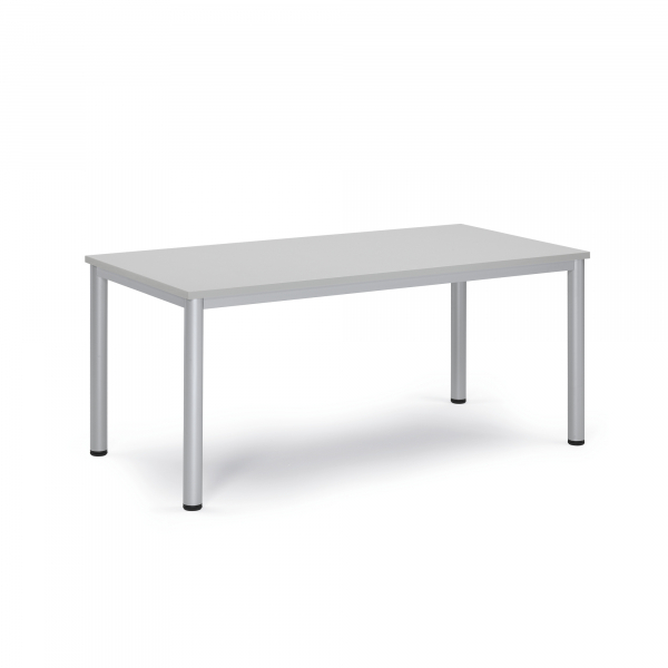 4003969161825 - Konferenztisch BASE-MODUL Q 72cm (H) 160x80cm (BxT) 4-6 Personen rechteckig lichtgrau   silber 4003969161825 Soennecken