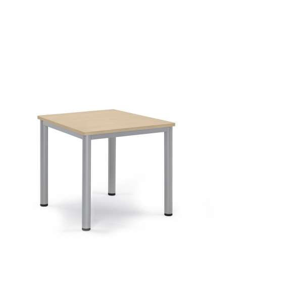 4003969161863 - Konferenztisch BASE-MODUL Q 72cm (H) 80x80cm (BxT) bis 4 Personen quadratisch ahorn   silber 4003969161863 Soennecken