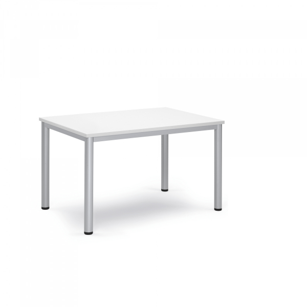 4003969161962 - Konferenztisch BASE-MODUL Q 72cm (H) 120x80cm (BxT) bis 6 Personen rechteckig weiß   silber 4003969161962 Soennecken