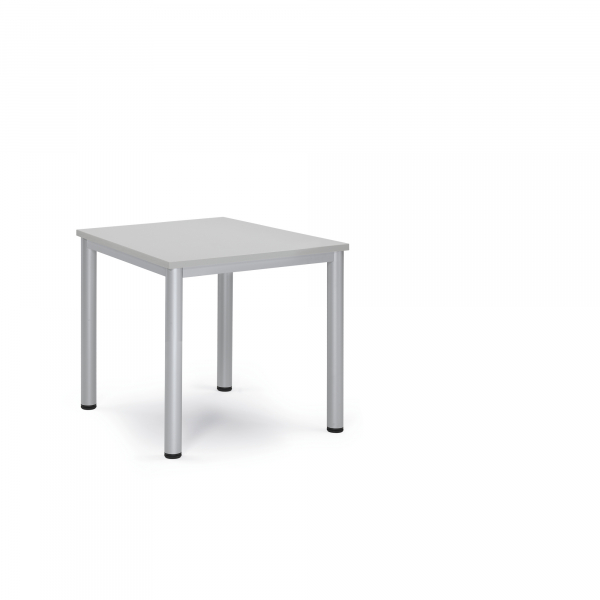 4003969161986 - Konferenztisch BASE-MODUL Q 72cm (H) 80x80cm (BxT) bis 4 Personen quadratisch lichtgrau   silber 4003969161986 Soennecken