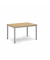 Konferenztisch BASE-MODUL Q, 72cm (H), 120x80cm (BxT), 6 Personen, rechteckig, buche / silber
