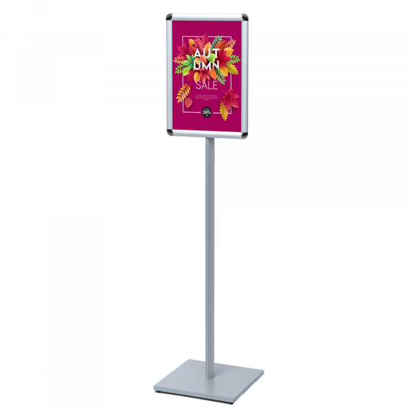 8596052025730 - Infoständer Design Standard CAPOA3R25 A3 1465cm hoch  Klemmrahmen silber 8596052025730 Showdown Displays