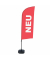 Showdown Beachflag Neu rt deutsch
