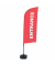 Showdown Beachflag Eingang rt englisch