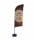 Showdown Beachflag Kaffee englisch
