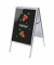 Kundenstopper Pizza ZPA1G32MEI179, Din A1, Din A1, mit Vordruck-Poster, silber