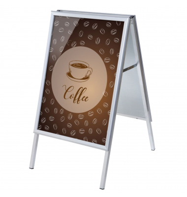 Showdown Kundenstopper A1 Set ZPA1G32MEI180 Kaffee englisch