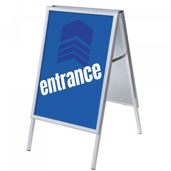 8596052146299 - Kundenstopper Entrance ZPA1G32MEI267 Din A1 Din A1 mit Vordruck-Poster silber 8596052146299 Showdown Displays