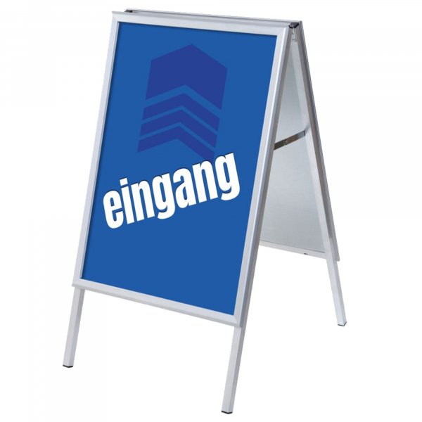 8596052146312 - Kundenstopper Eingang ZPA1G32MEI269 Din A1 Din A1 mit Vordruck-Poster silber 8596052146312 Showdown Displays