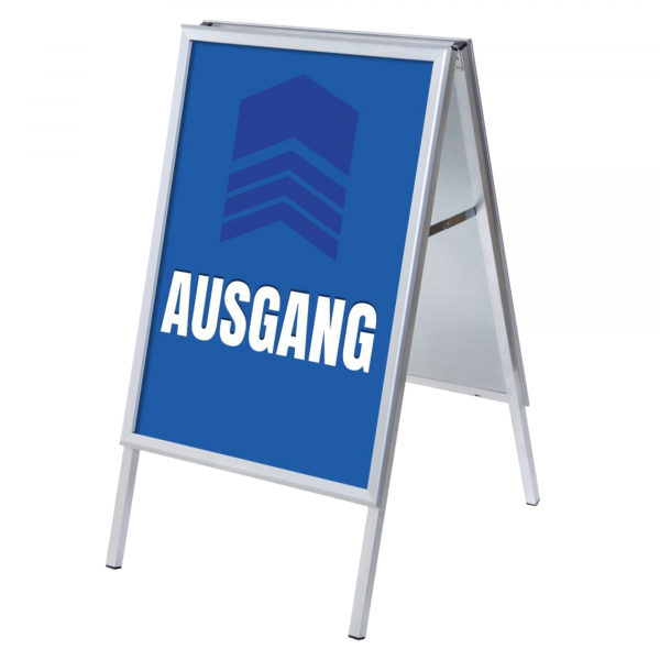 8596052146442 - Kundenstopper Ausgang ZPA1G32MEI282 Din A1 Din A1 mit Vordruck-Poster silber 8596052146442 Showdown Displays