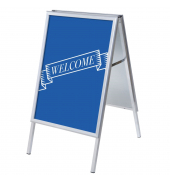 Showdown Kundenstopper A1 Set ZPA1G32MEI296 Willkommen bl engl