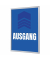 Plakat-Klapprahmen Standard, KRA1G25LPPI479, blau/grau, A1, 25mm Profil, Aluminiumrahmen