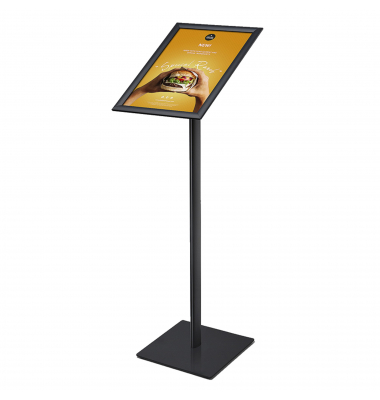 Infost&auml;nder Design MBA3G25C9005, A3, 110cm hoch,  Klemmrahmen, schwarz