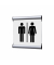 Showdown Türschild 15,5x15,5cm Damen/Herren ws