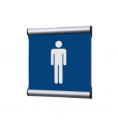 Showdown T&uuml;rschild 15,5x15,5cm Herren bl