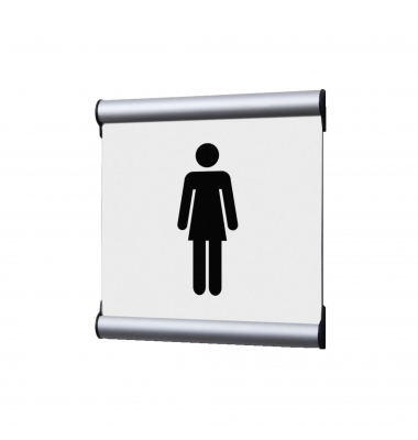 Showdown T&uuml;rschild 15,5x15,5cm Damen ws