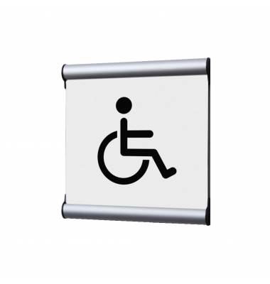 Showdown T&uuml;rschild 15,5x15,5cm Behinderte ws