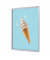 Plakat-Klapprahmen Standard, KRA4G25LPPI424, hellblau/silber, A4, 25mm Profil, Aluminiumrahmen