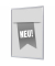 Plakat-Klapprahmen Standard, KRA4G25LPPI438, grau, A4, Aluminiumrahmen