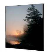 Showdown Wanddekoration Set 40x40cm Wald Sonnenaufgang