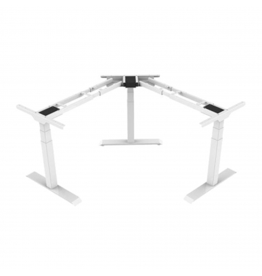 Sitz-Steh-Schreibtischgestell FLEX MODUL 810076695, elektrisch h&ouml;henverstellbar, 58-123cm (H), T-Fu&szlig;-Gestell, silber
