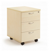 Rollcontainer 820201979, ahorn, 3 Schubladen, Holz, abschlie&szlig;bar