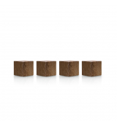 Magnet Wood Series Cube 1665351 20x20x20mm Walnuss 4St
