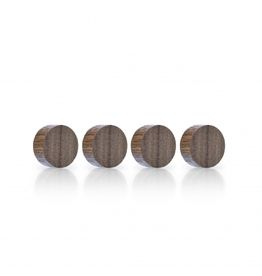 Magnet Wood Series Circle 1665451 30mm Walnuss 4St