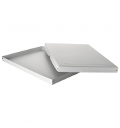 Aufbewahrungsbox PureBox Pro 22002144, mit Deckel, au&szlig;en 44x4x62cm, Karton wei&szlig;