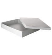 Aufbewahrungsbox PureBox Pro 22002152, mit Deckel, au&szlig;en 44x10x62cm, Karton wei&szlig;