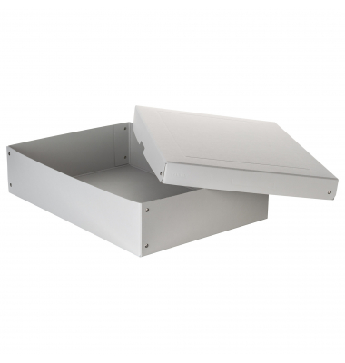 Aufbewahrungsbox PureBox Pro 22002168, mit Deckel, au&szlig;en 32x10x44cm, Karton wei&szlig;
