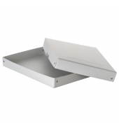 Aufbewahrungsbox PureBox Pro 22002176, mit Deckel, au&szlig;en 24x4x32cm, Karton wei&szlig;