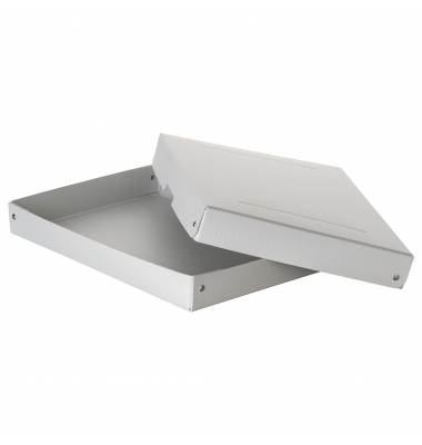 Aufbewahrungsbox PureBox Pro 22002176, mit Deckel, au&szlig;en 24x4x32cm, Karton wei&szlig;
