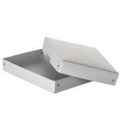 Aufbewahrungsbox PureBox Pro 22002192, mit Deckel, au&szlig;en 18x4x25xm, Karton wei&szlig;