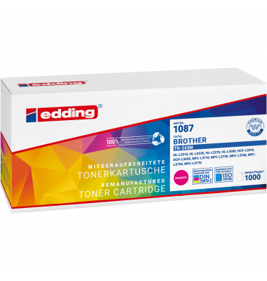 Toner EDD-1087 18-1087 (Kompatibel mit: Brother TN-243M), magenta, ca. 1000 Seiten