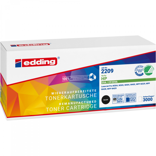 4057305069009 - Toner EDD-2209 18-2209 (kompatibel zu HP 59A) schwarz ca 3000 Seiten 4057305069009 Edding